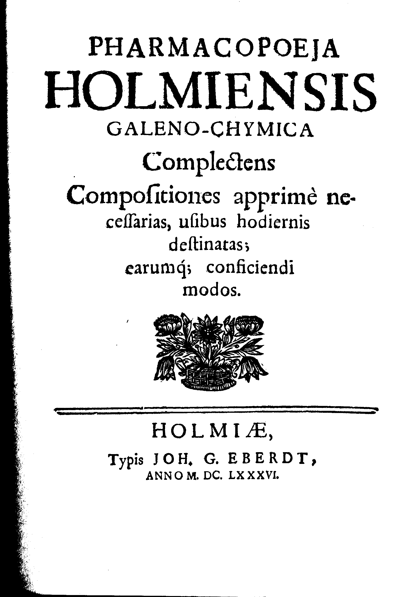 Holmiensis 1686